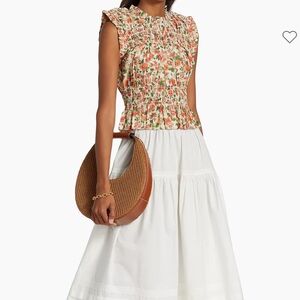 DOEN Nina Floral Smocked Top